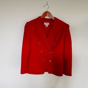 Vintage Red wool blazer